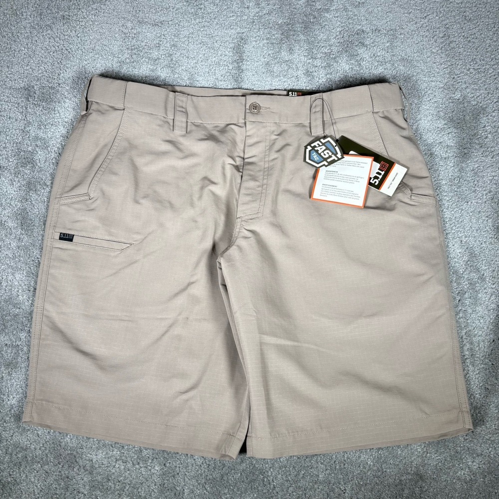 511 Tactical Fast Tac Urban Shorts Mens 40 Beige Ripstop Canvas Cargo NWT